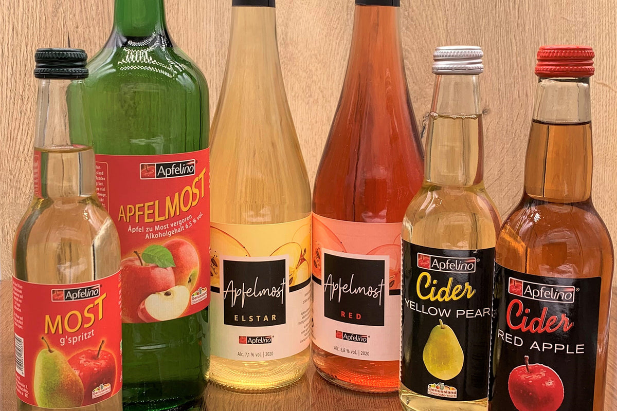 Most, Cider, Apfelwein, roter Most, roter Cider, Cidre Apfelino