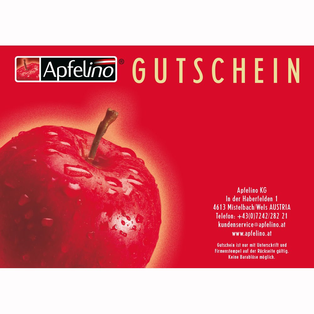 Apfelino - Gutschein - Apfelino